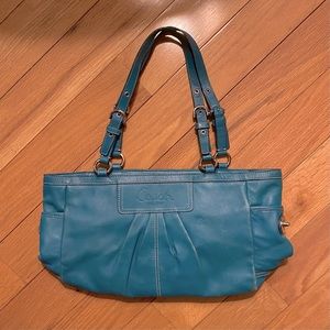 Teal coach bag